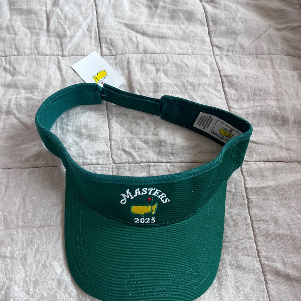 American Needle Green Visor with Masters Logo